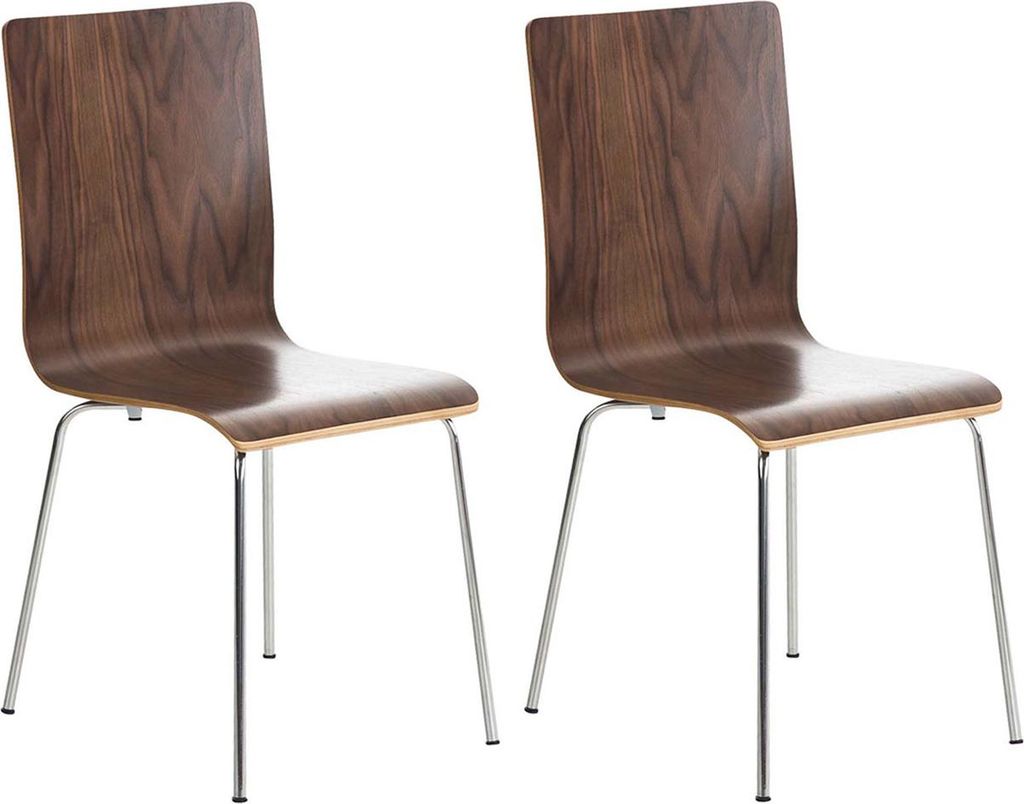 CLP 2er Set Besucherstuhl Pepe mit Holzsitz und Produktbild 