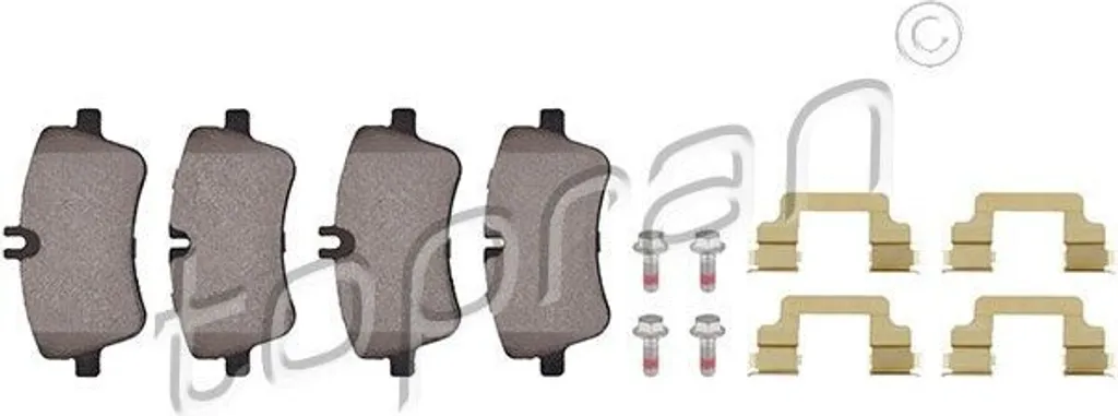 Plaquettes de frein avant TOPRAN haute durabilité pour Mercedes CLK C209