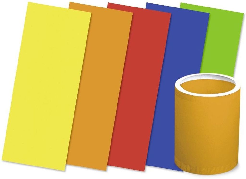 URSUS Laternenzuschnitte Uni 5 Farben, 20x50cm, 25Bl. Produktbild 