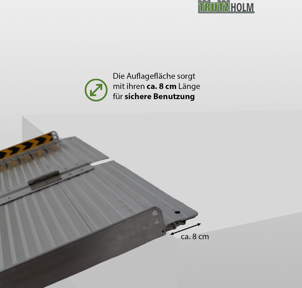 TRUTZHOLM Rollstuhlrampe klappbar 213 cm 272 kg Alu grau Produktbild 7