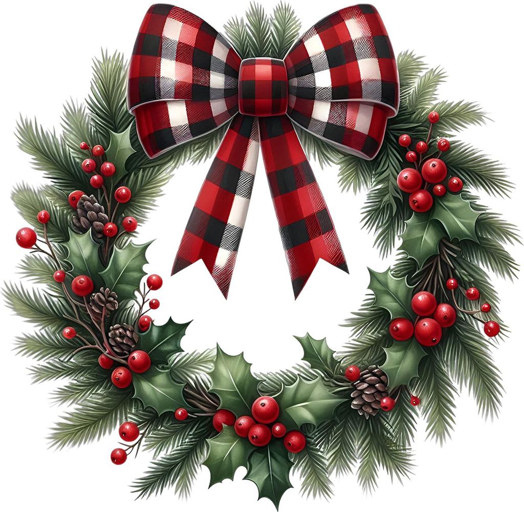 Weihnachtskranz-Aufkleber, abnehmbare Wandtattoos mit festlichen Tannenzapfen- und Schleifenmotiven für Fenster, Glas und Türen