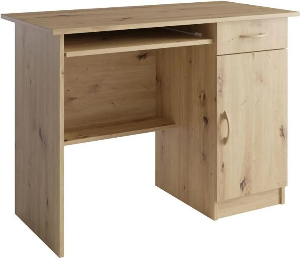 Scrivania Estetica AZLE Rovere Artigianale - Perfetta per Studio e PC