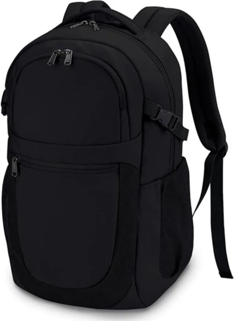 Zaino Viaggio 20-35L Nero Impermeabile | Backpacking e Sport INF