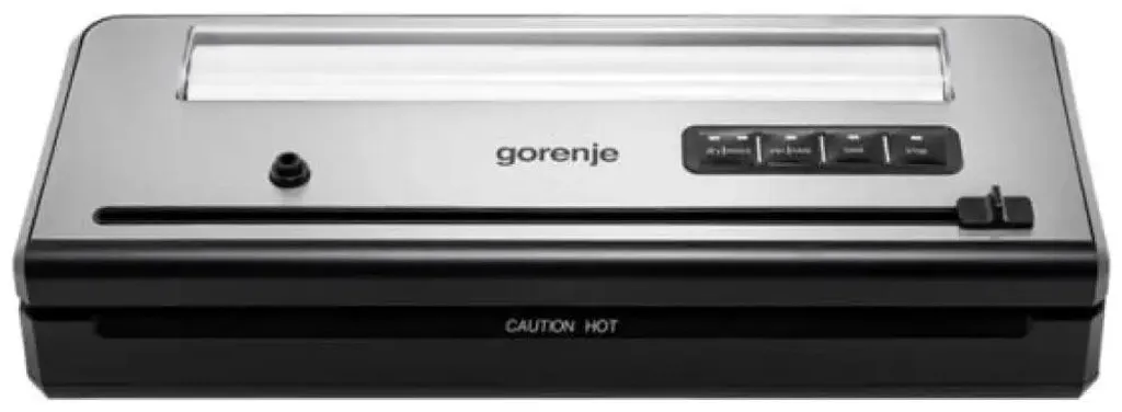 Machine sous vide puissante 750 mbar Gorenje VS110BE Acier et Métal