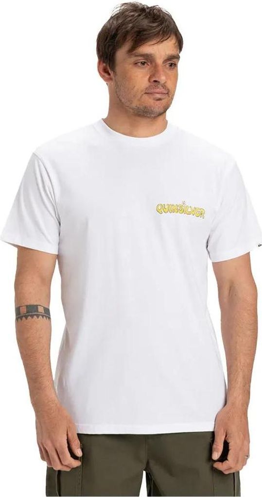 Quiksilver Ev Disconnect Effects Kurzarm-t-shirt Weiß L Herren Weiß L