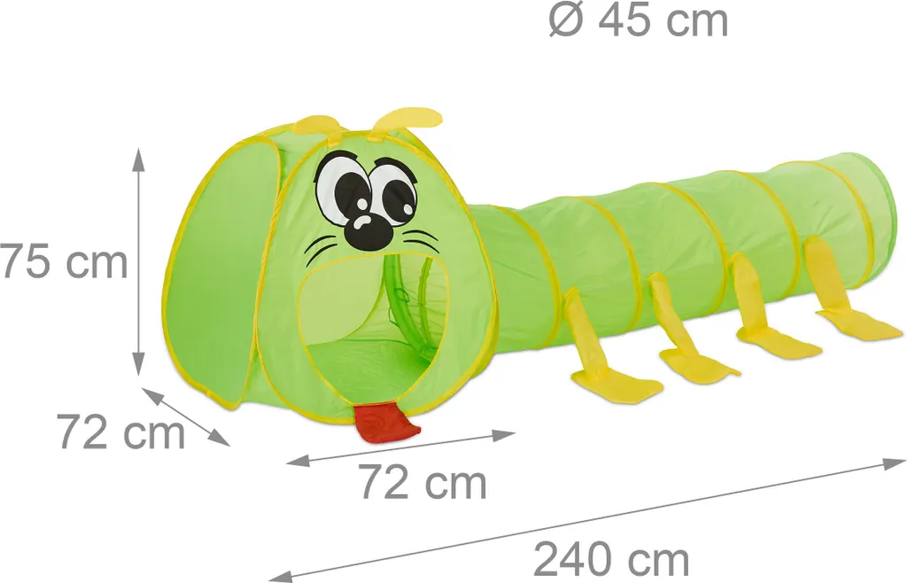 Tunnel Chenille Pliable pour Enfant - Stop à l'Ennui avec ce Jeu d'Éveil