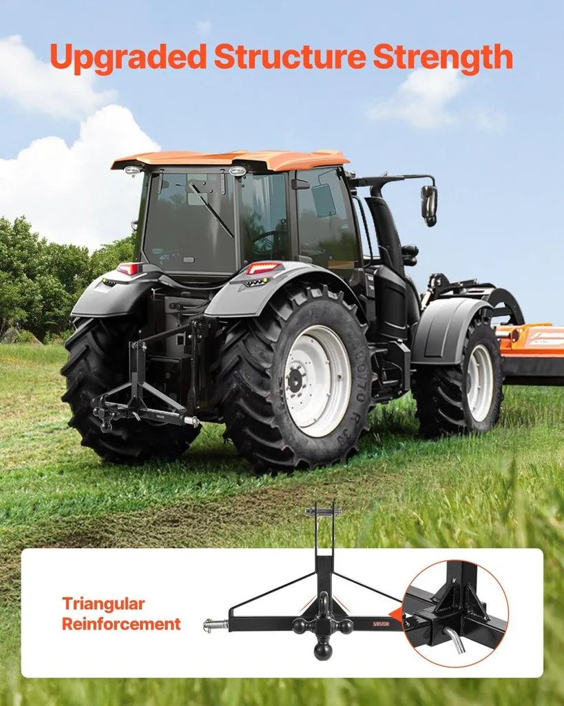 Attelage 3 points à fixation rapide avec récepteur 2 pouces universel