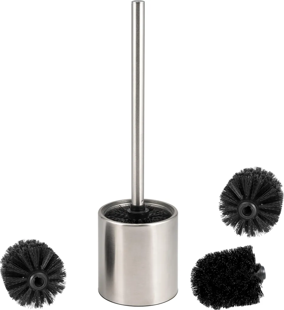 Accessorio Bagno bremermann TIRANO | Porta Scopino Inox con Vetro Interno