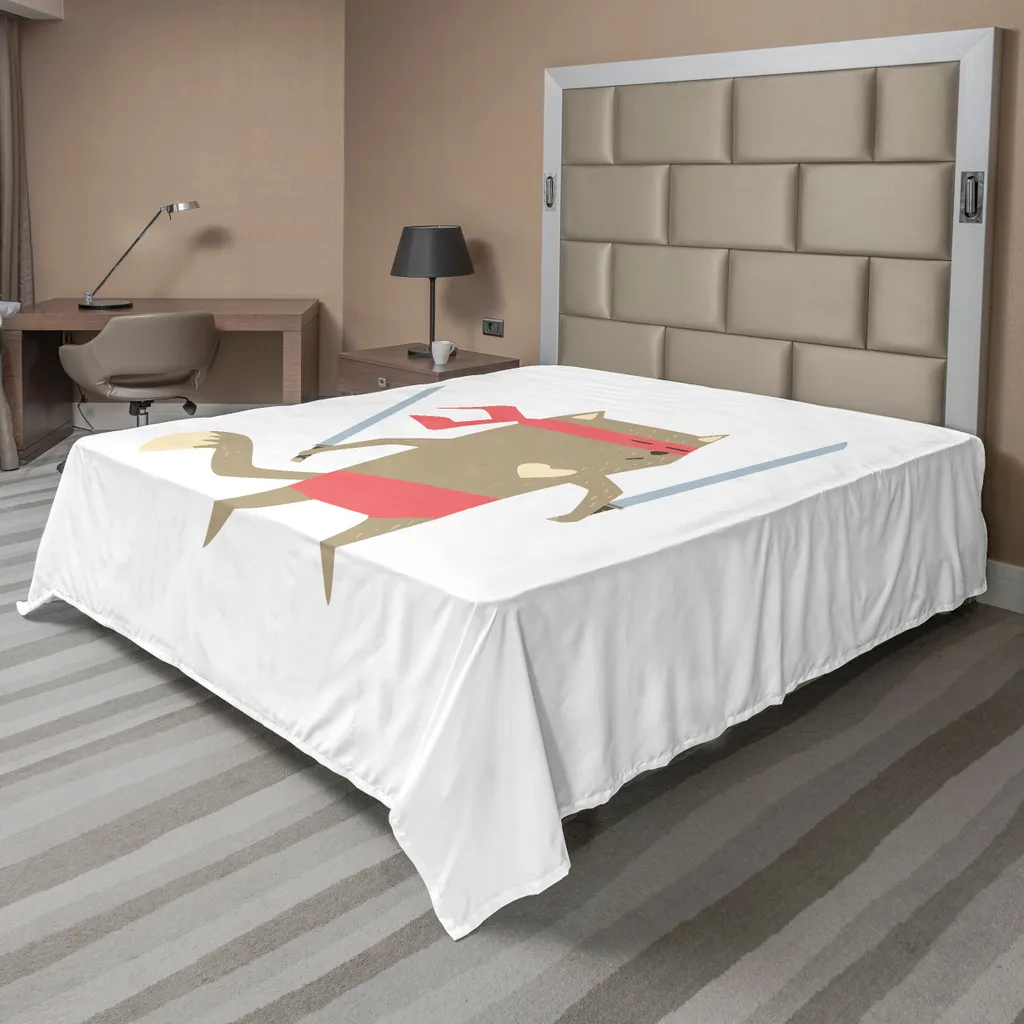 Lenzuolo Sopra Design Giapponese Ninja Cat - ABAKUHAUS 266x260