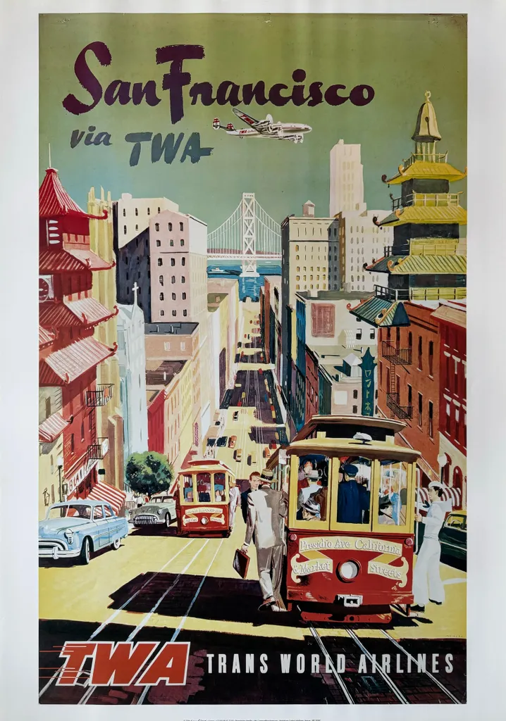 Affiche San Francisco TWA 70x100cm - Sublimez vos Murs avec ce Poster