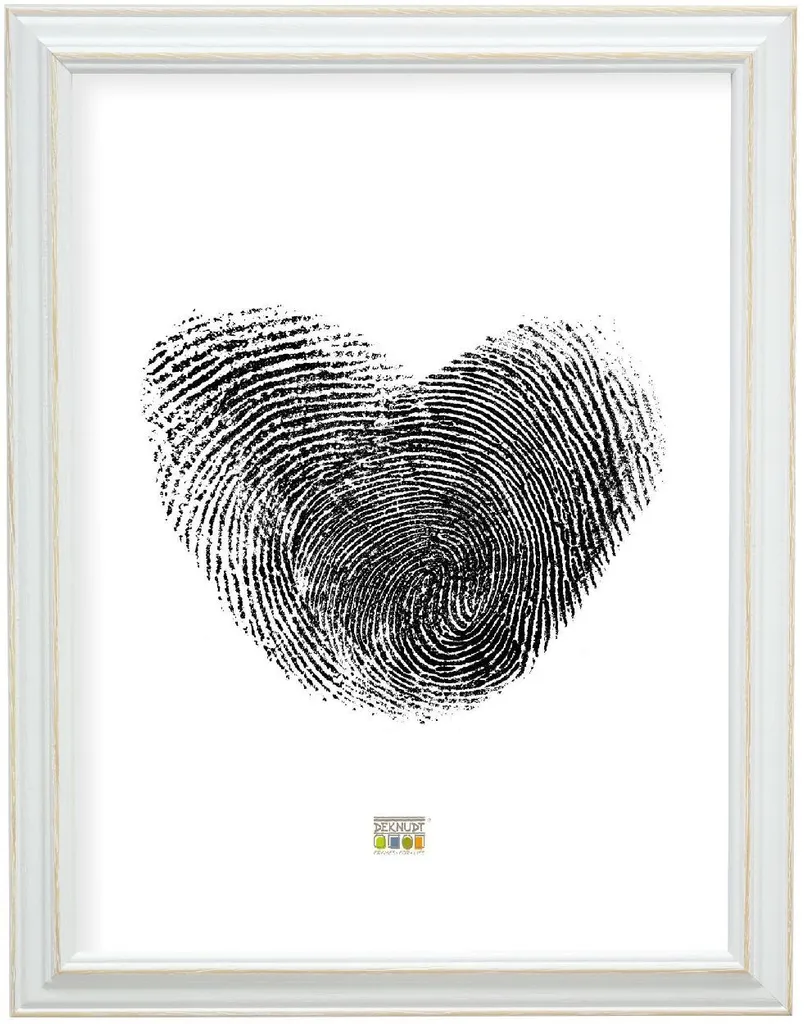 Cadre Photo Deknudt S221H1 Blanc 29,7x42cm Bois - Qualité Professionnelle