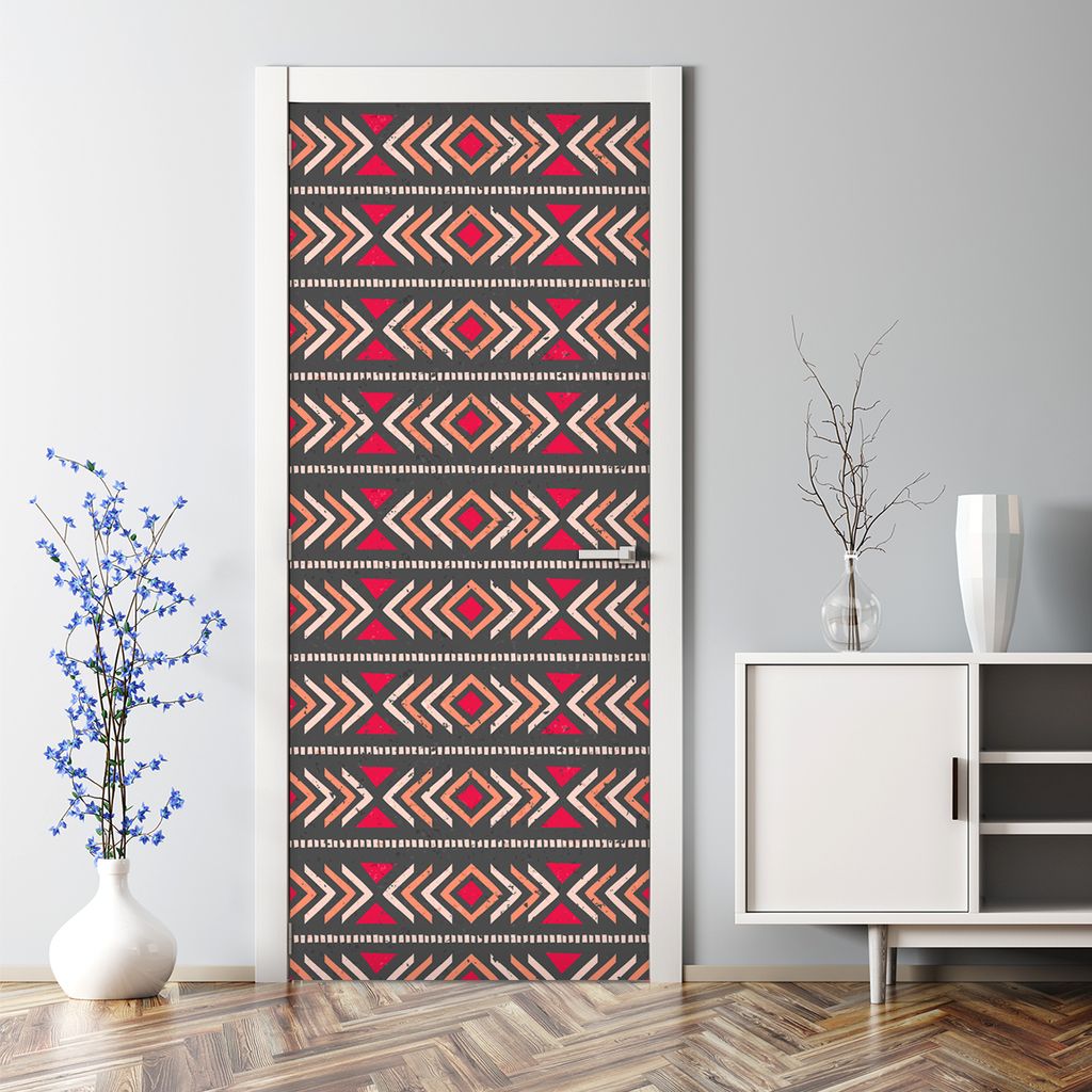 Dekorative Türposter selbstklebend Klebefolie Wandaufkleber Türaufkleber afrikanischer Stil 70 x 200 cm