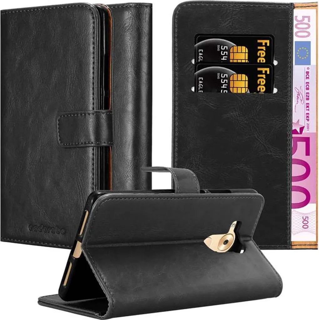 Custodia Professionale Huawei Mate 8 Cadorabo - Look Libro Nero