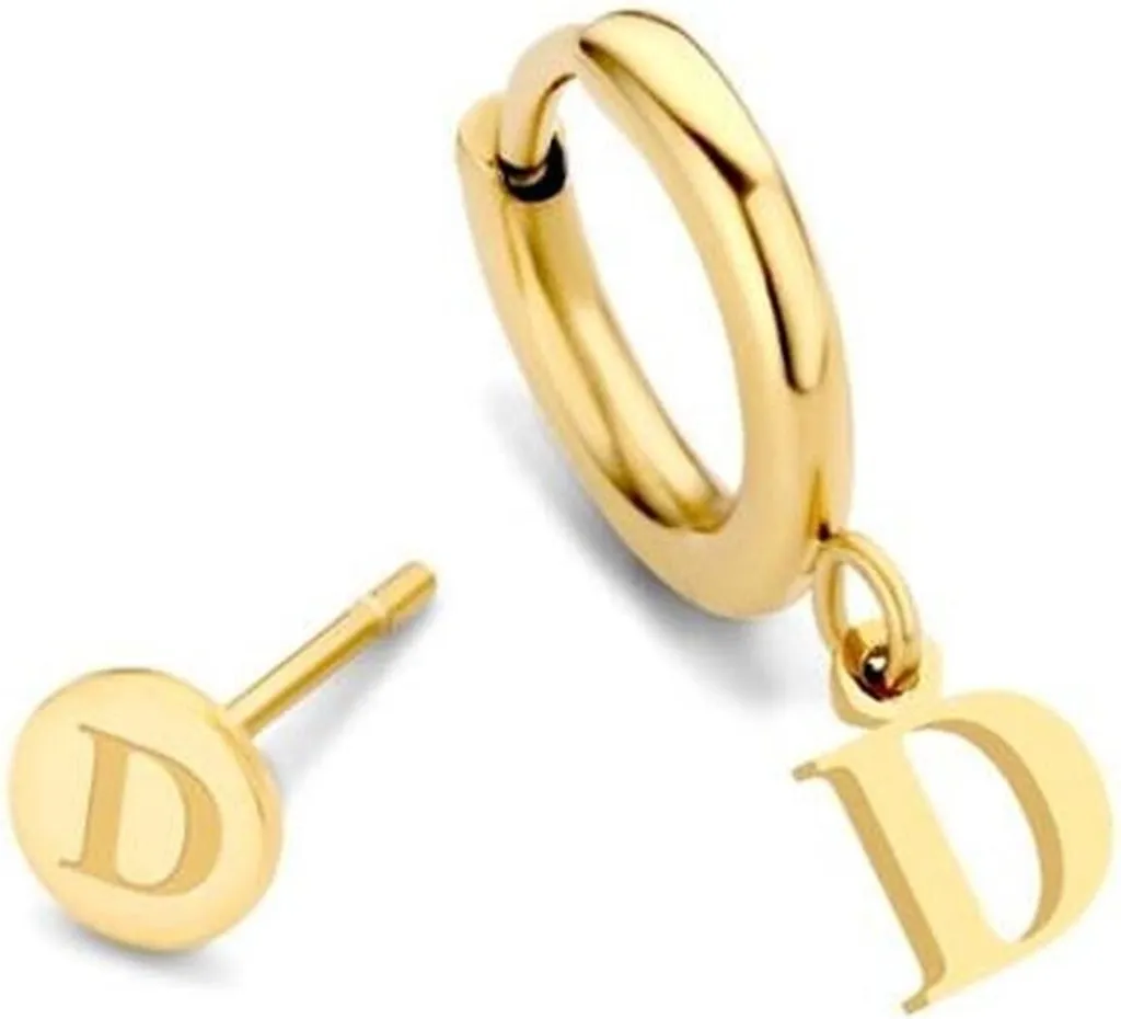 Orecchini Donna CO88 8CE-70360 Oro Alphabet D - Acciaio Inossidabile