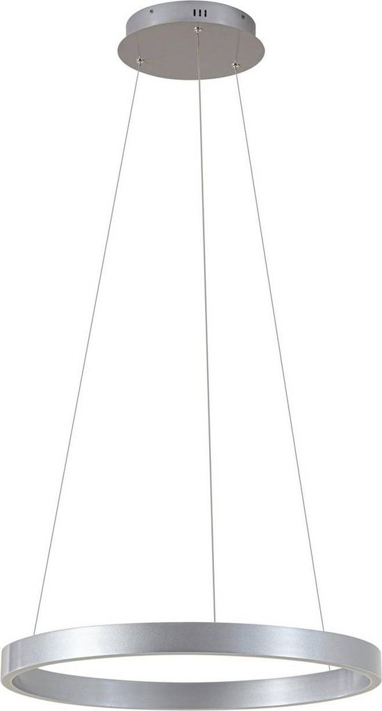 Lucande LED-Hängeleuchte Yonam, Ø 60 cm, 1-flg., alu, CCT Produktbild 