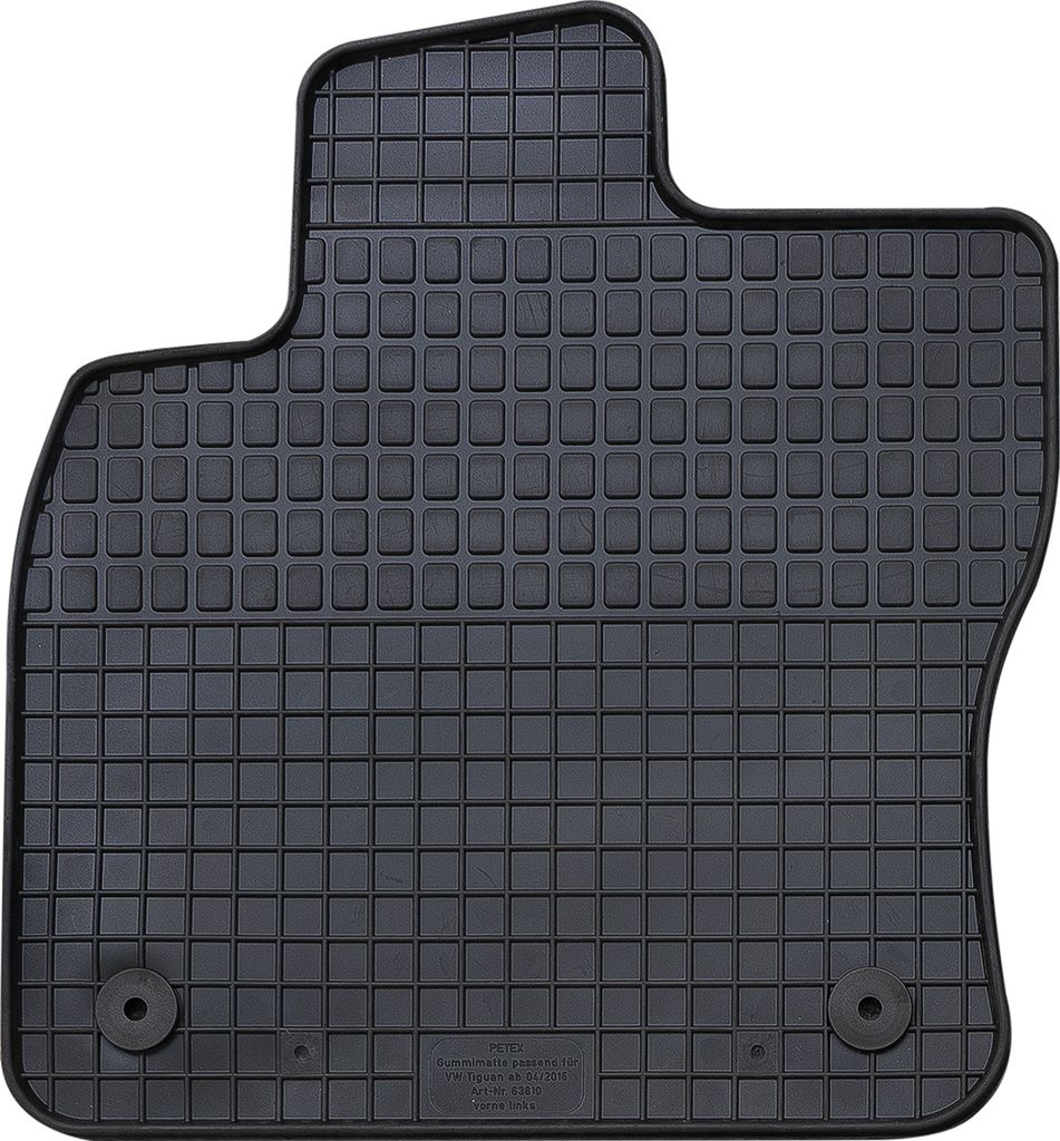 für VW Tiguan 04.16-01.24 Fahrer 1-tlg Gummimatte PETEX Produktbild 