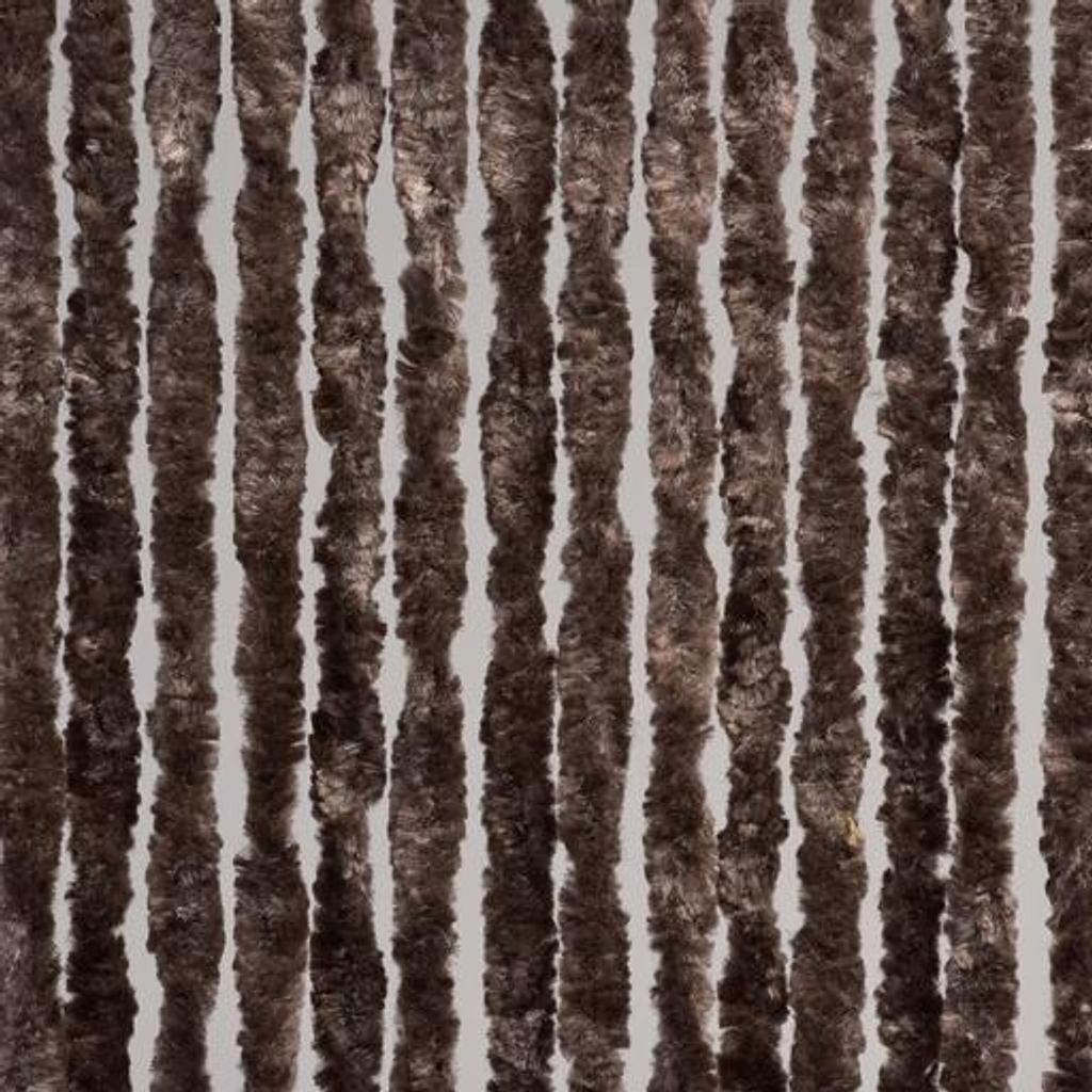 Denl Fliegengitter Türvorhang Katzenschwanz Dunkelbraun 90x220cm