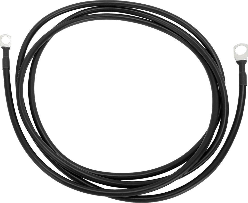 1 Stück Universal Batterie Wechselrichter Kabel 7Ft 3/8" 5/16" Lug Batteriekabel 8 AWG Gauge Schwarz Verzinntes Kupfer