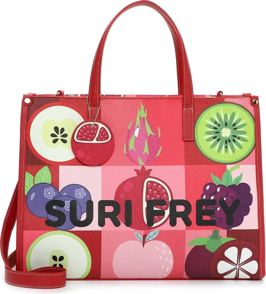 Sac Shopper SURI FREY SFY Issy SC City Shopper Rouge Corail Élégant