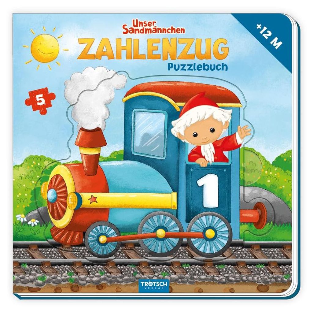 Trötsch Unser Sandmännchen Puzzlebuch Zahlenzug Puzzlebuch: Kinderbuch Beschäftigungsbuch Entdeckerbuch Puzzlebuch