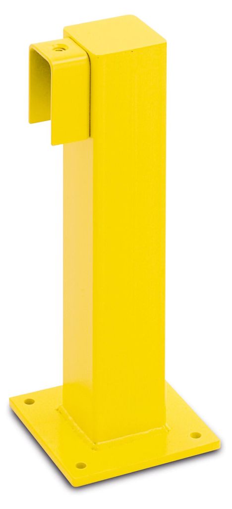 BLACK BULL Rammschutz-Geländer XL, Standpfosten Anfang / Ende, Höhe: 500 mm, gelb