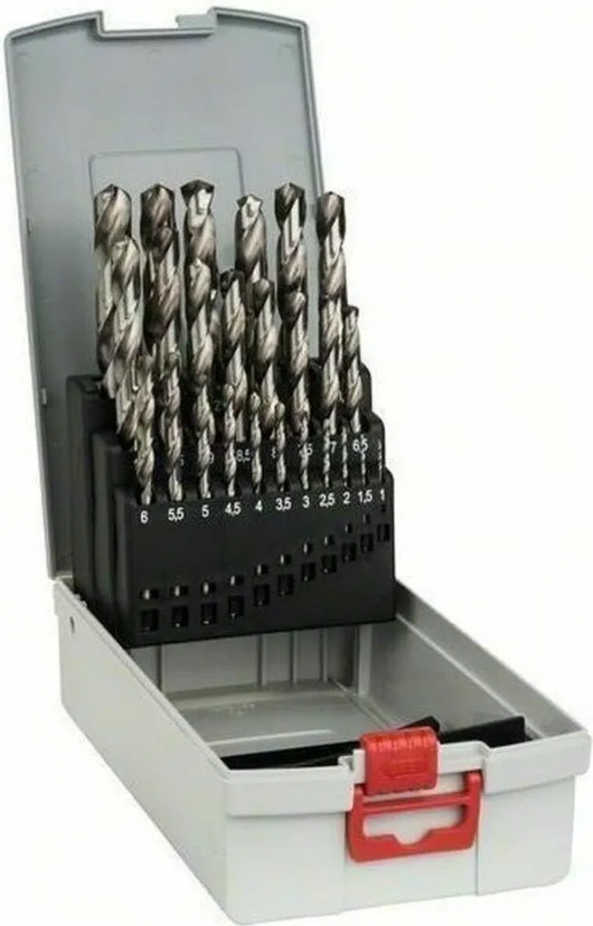 BOSCH HSS-G Set di punte in acciaio rapido (AR) Scatola con coperchio 25 pezzi