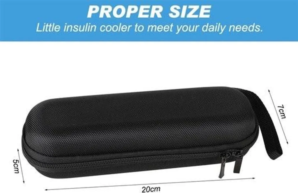 Glacière à insuline de voyage portable noire pour usage quotidien - 5