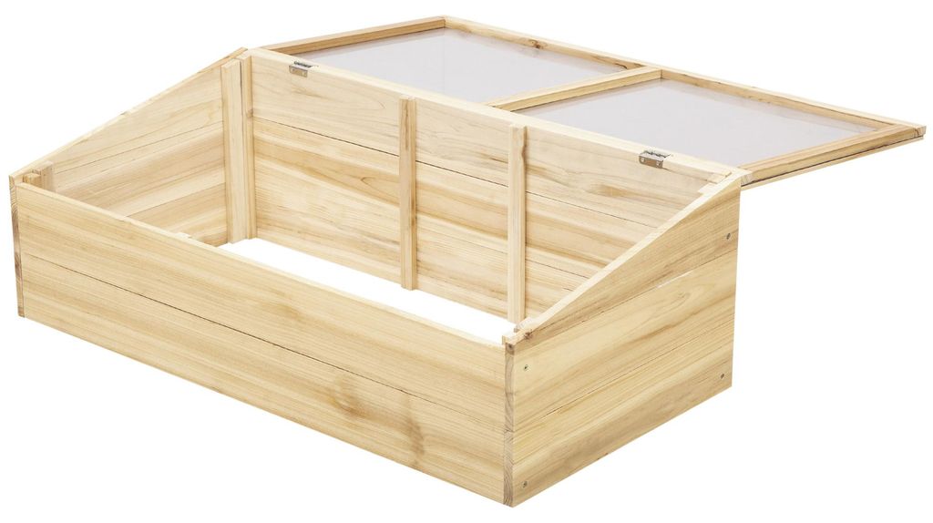 Outsunny : serre en bois, jardinière de culture précoce, Image du produit 