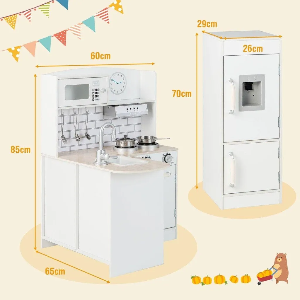 Cuisine enfant blanche multifonction avec effets sonores et jouets - 2