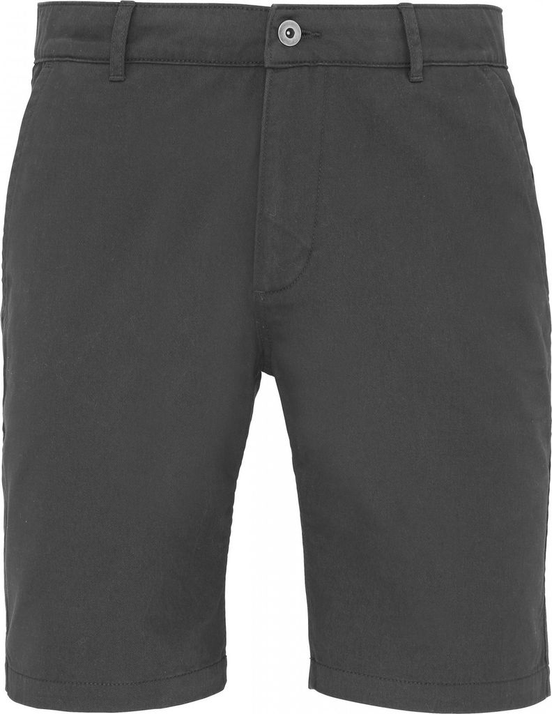 Asquith & Fox Herren Chino-Shorts RW4908 (XS) (Schiefergrau)