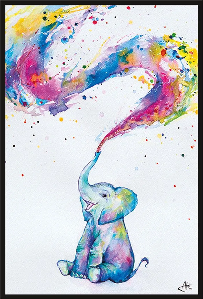 Allante Marc Affiche Spring avec Cadre Shinsuke Maxi Noir Acrylique