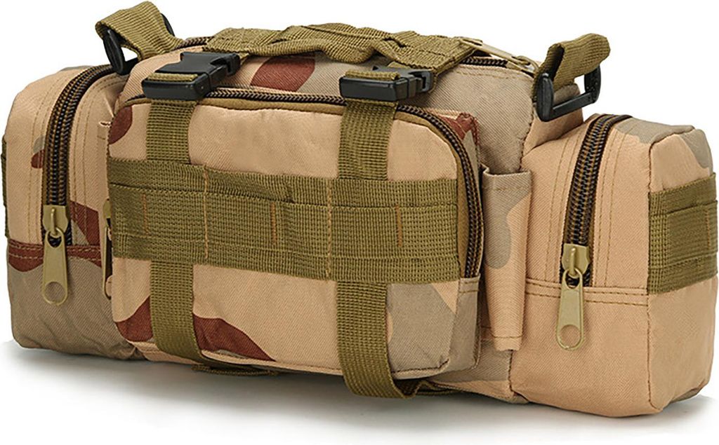 Camping-Gürteltasche mit verstellbarem Schultergurt, großes Fassungsvermögen, mehrere Taschen, wasserdicht, multifunktionaler Camping-Taschen-Ru...