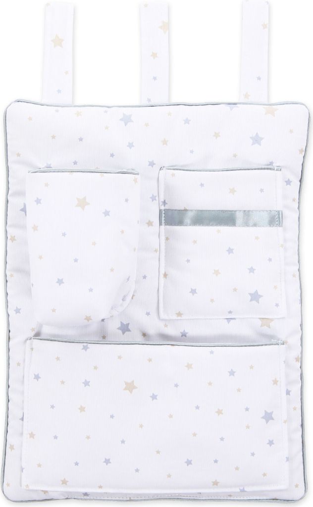 babybay Utensilo für alle Modelle, weiß Sternemix sand/azurblau