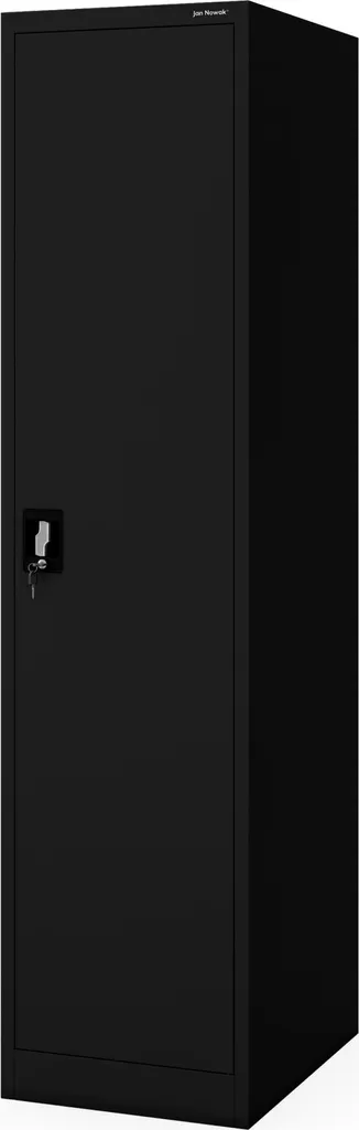 Vestiaire de bureau métallique noir ALEX D600 avec fermeture à clé