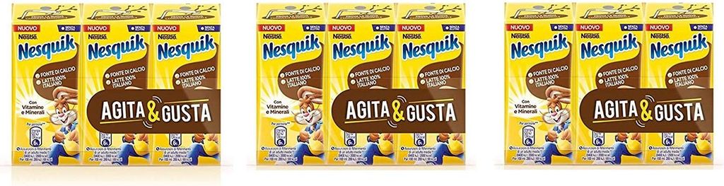 3x Nesquik Agita e Gusta Milch und Schokolade trinkfertig 3 Produktbild 