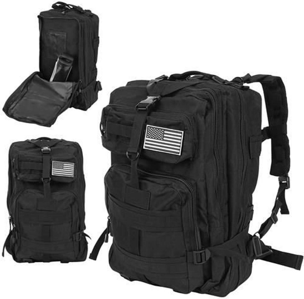 Zaino militare XL nero Immagine del prodotto 