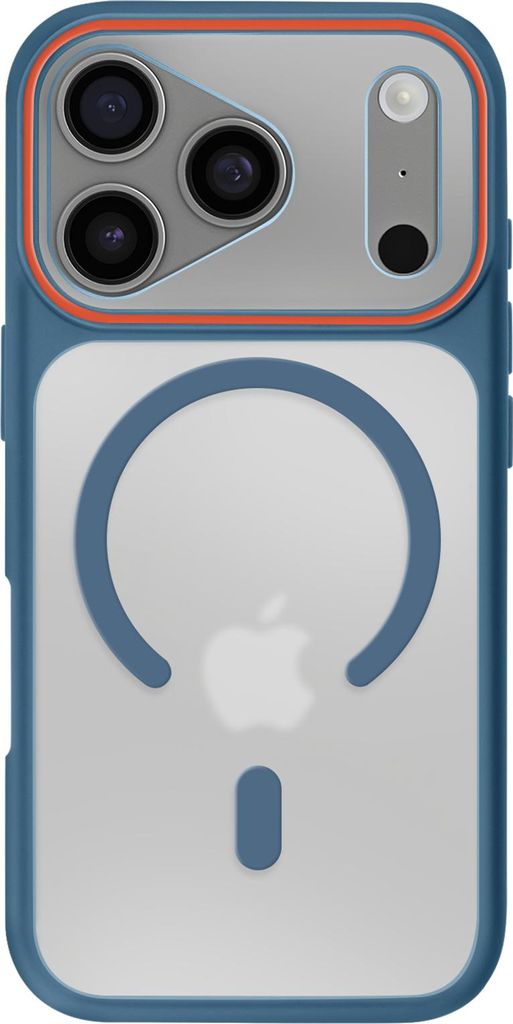Avizar, MagSafe Hybrid-Hülle mit hartem Rücken iPhone 17 Pro, Dunkelblau