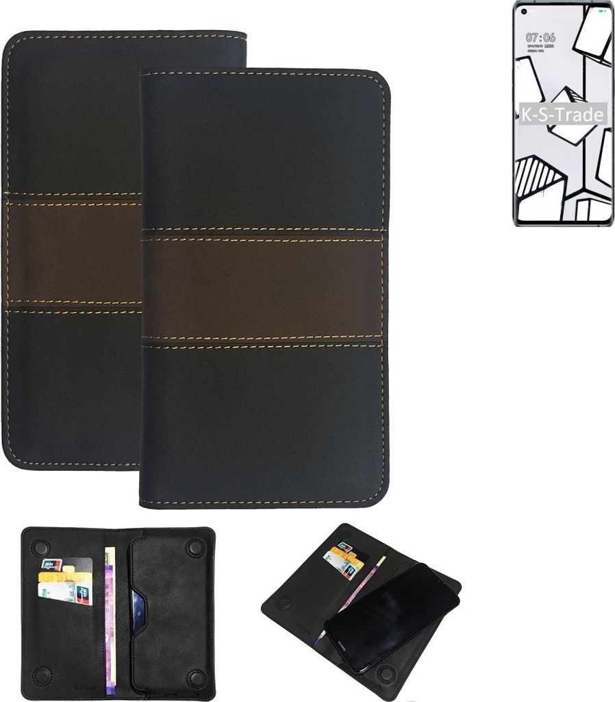 K-S-Trade Hülle Handyhülle kompatibel mit Oppo A55 Schutzhülle Walletcase Bookstyle Tasche Schutz Case Handytasche Wallet Cover Kunstleder Snapcase