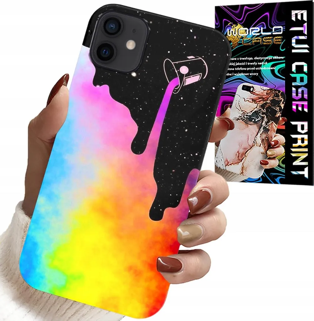 Cover iPhone 12 Mini Qualità Premium - Motivi Arcobaleno e Vernice