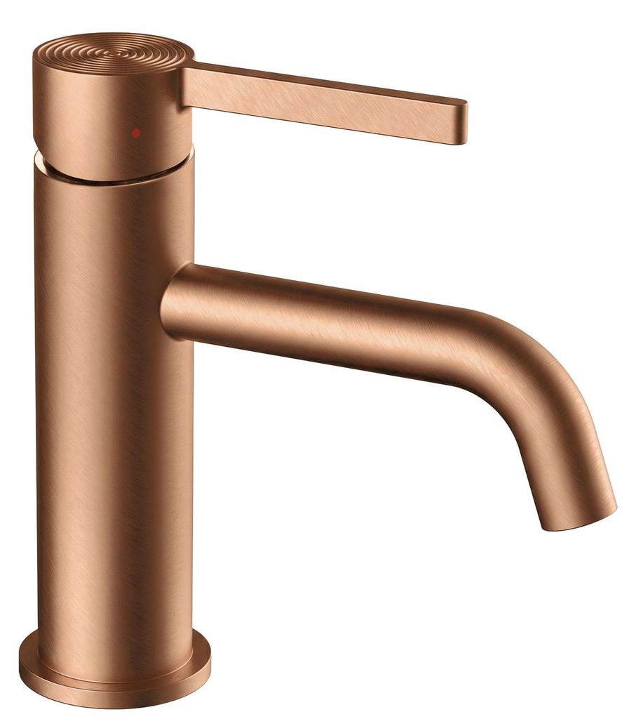 Rubinetto Del Lavabo Rea Foster Basso Rame Spazzolato Immagine del prodotto 