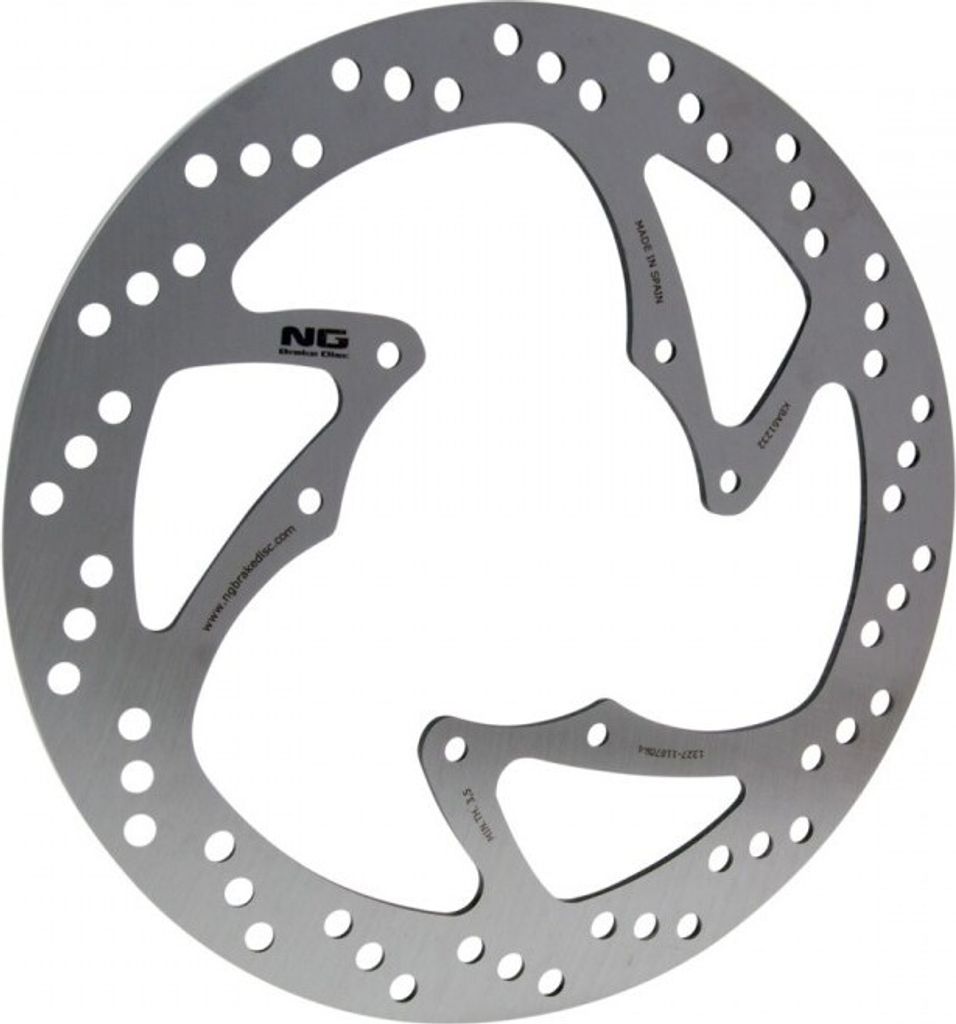 NG Bremsscheibe 1327 - 280 / 108 / 4mm 6 Loch kompatibel mit Motorhispania RYZ SM, Rieju RS-3 Pro NKD MH10 50 ccm