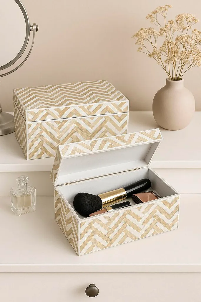 Cartes Déco Home ESPRIT : Solution Design Bambou pour Meuble et Buffet - 2