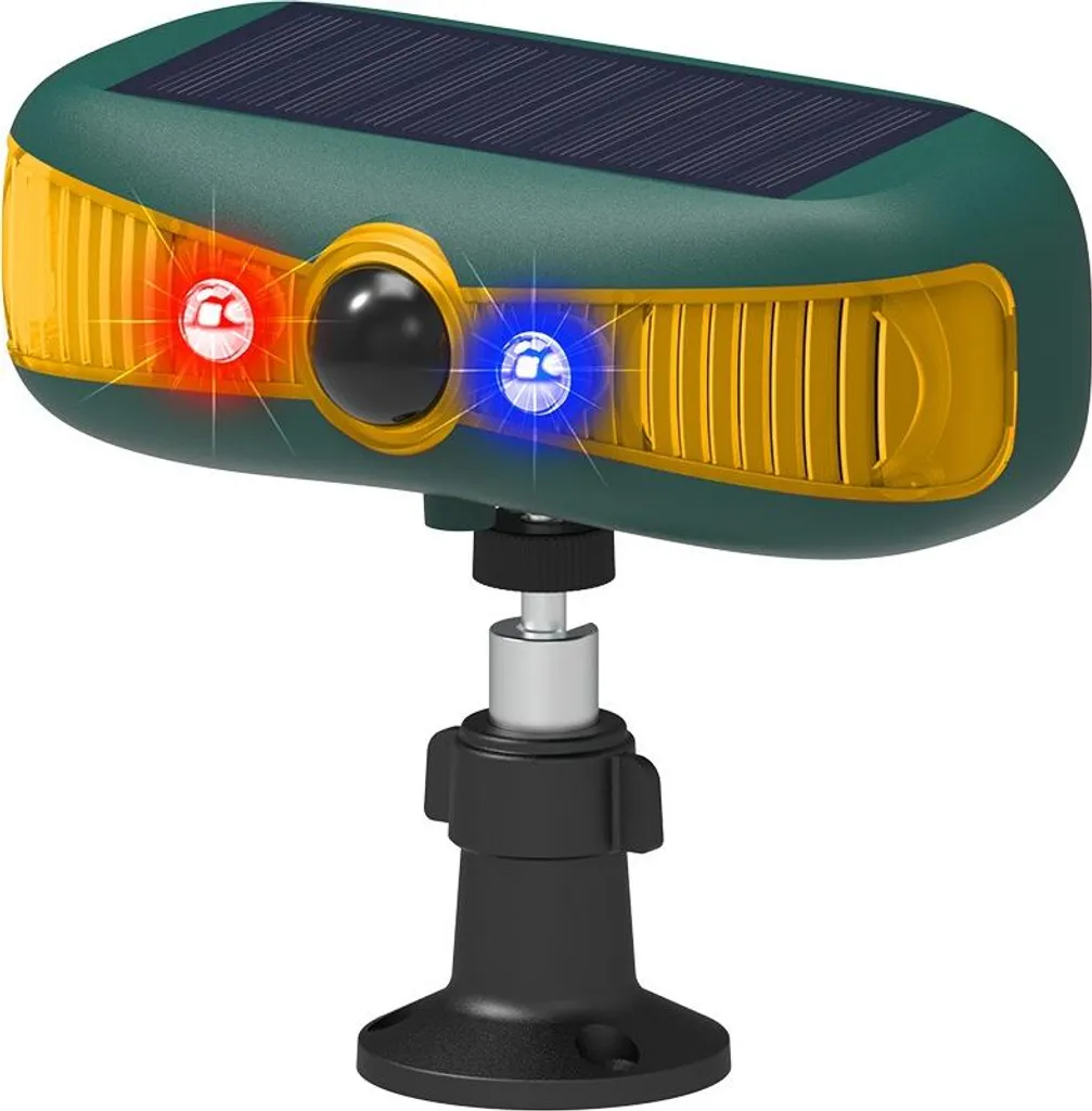 INF Alarme Solaire Répulsif Animaux Ultrasonique Détecteur de Mouvement