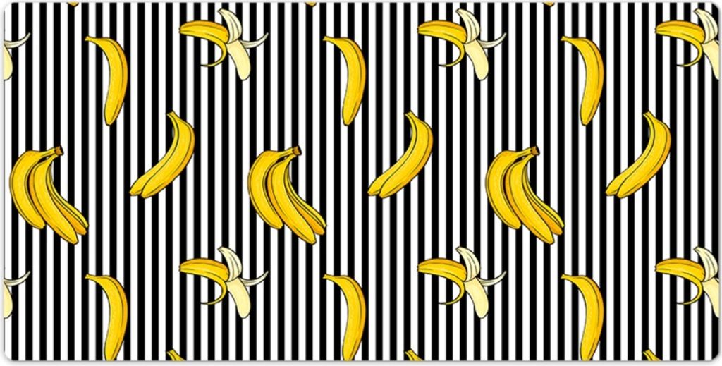 Schreibtischmatte - Tischunterlage - Mauspad - 100x50 cm - Bananen auf Gürtel