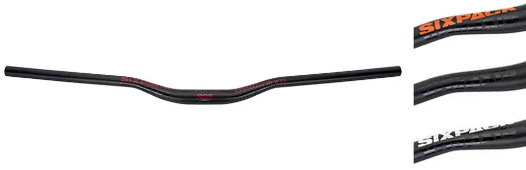 Guidon Sixpack Racing Millennium 805 x 35 mm avec élévation de 40 mm