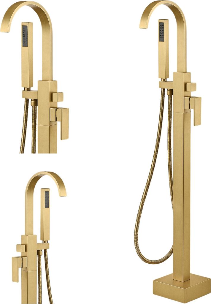 Puro Freistehende Badewannenarmatur Sem-1083G Gold