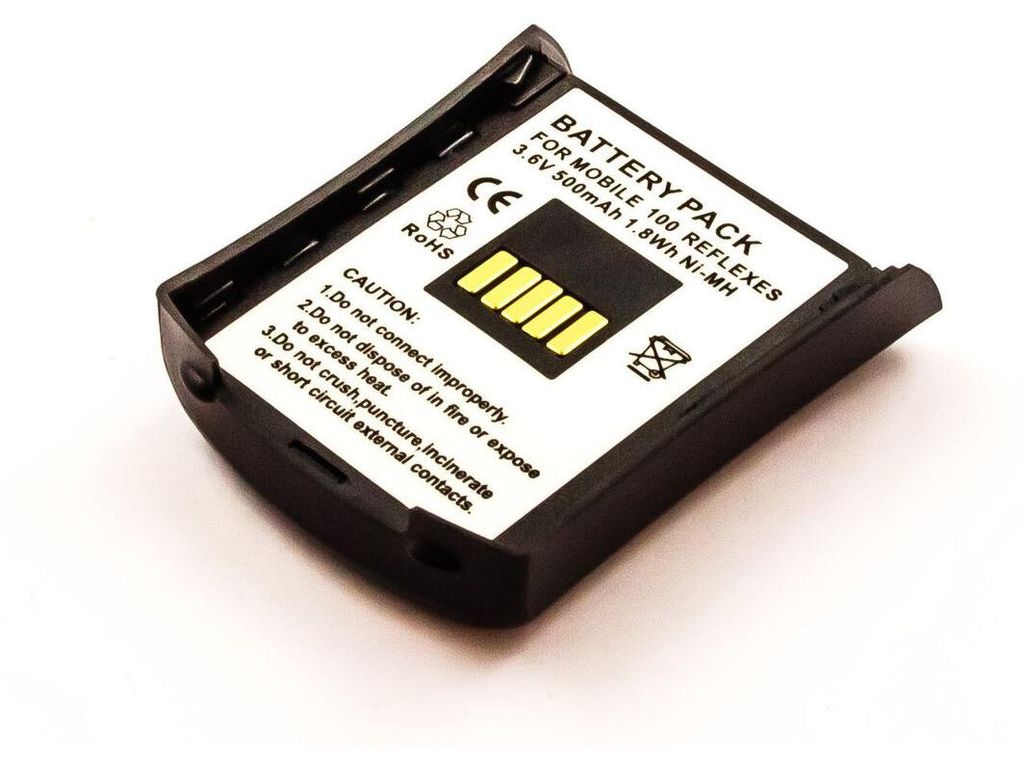Akku für Alcatel 100 Reflexes NiMH 3,6 Volt 500 mAh schwarz.