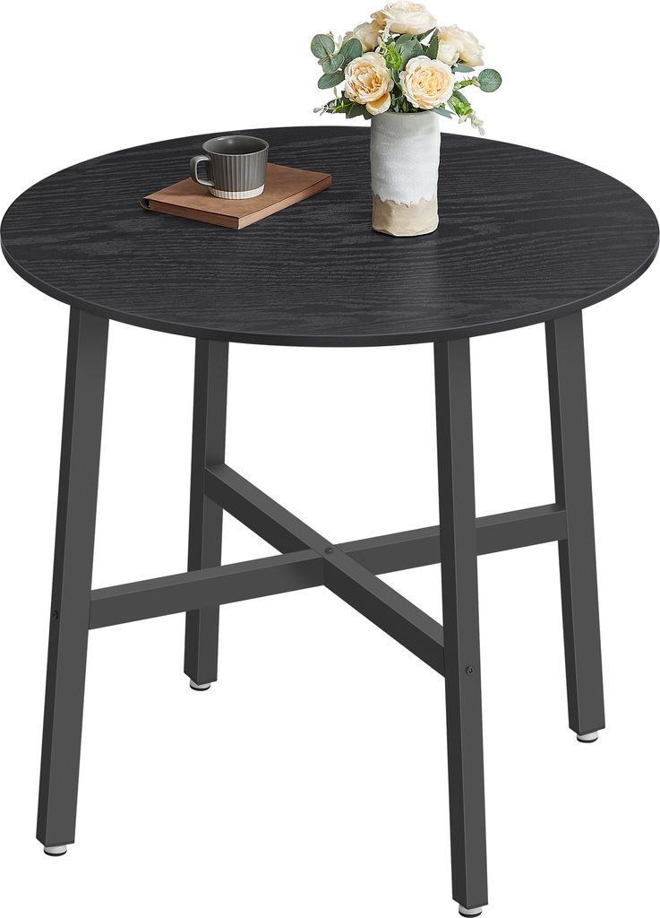 VASAGLE Esstisch, 80 x 75 cm (Ø x H), runder Küchentisch, Produktbild 