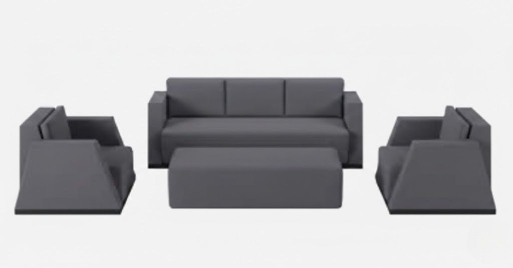 Grauer komfortabler Couchtisch Wasserdicht Minimalistischer Stil