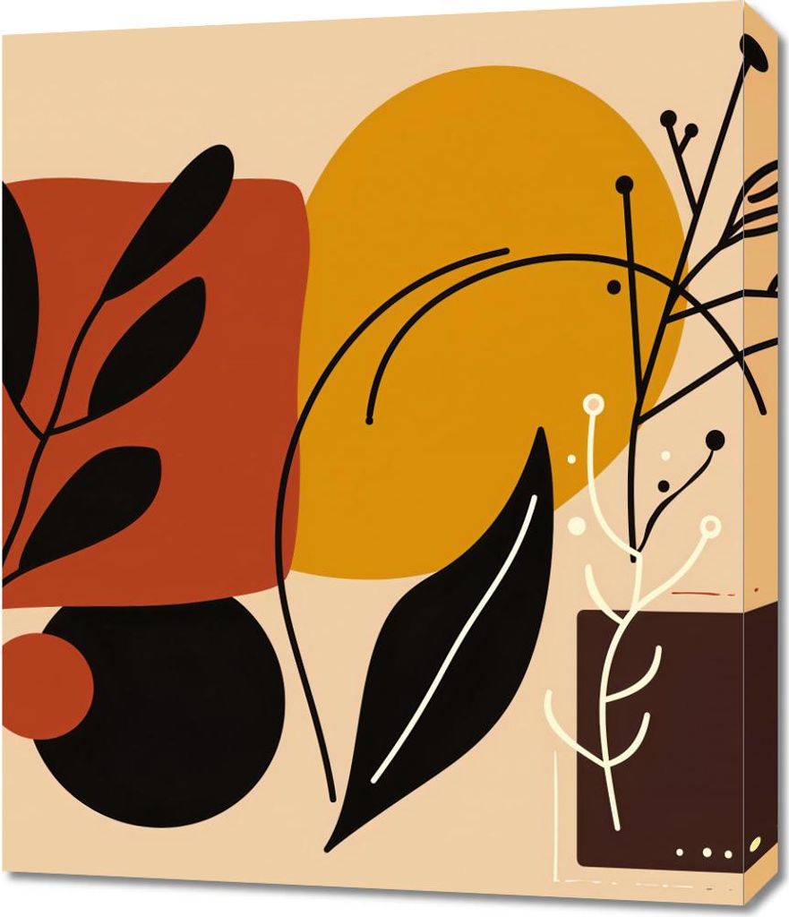 Bild 60x70cm Warme Konturen